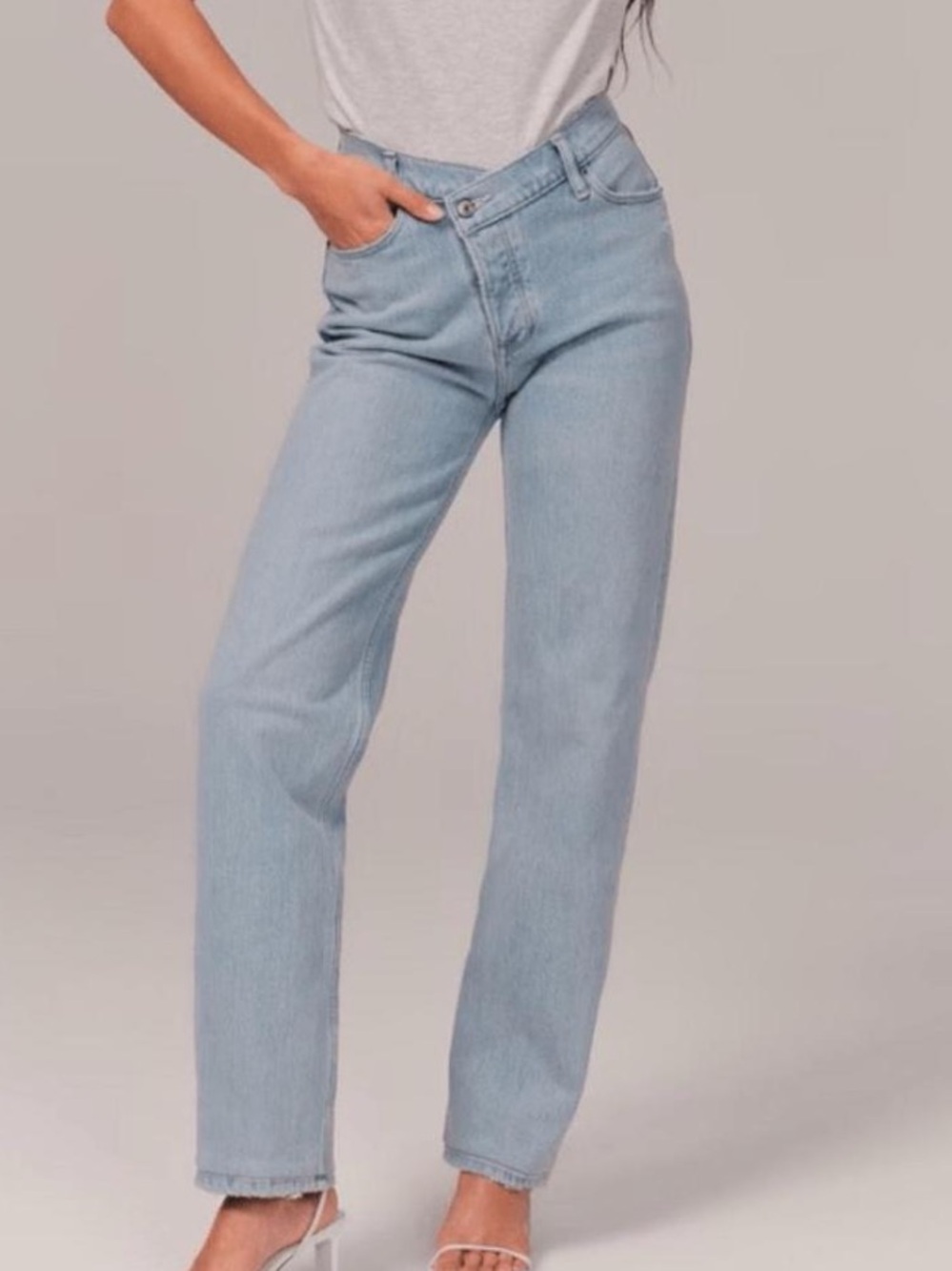 Abercrombie & Fitch Light Blue Straight Leg Jeans